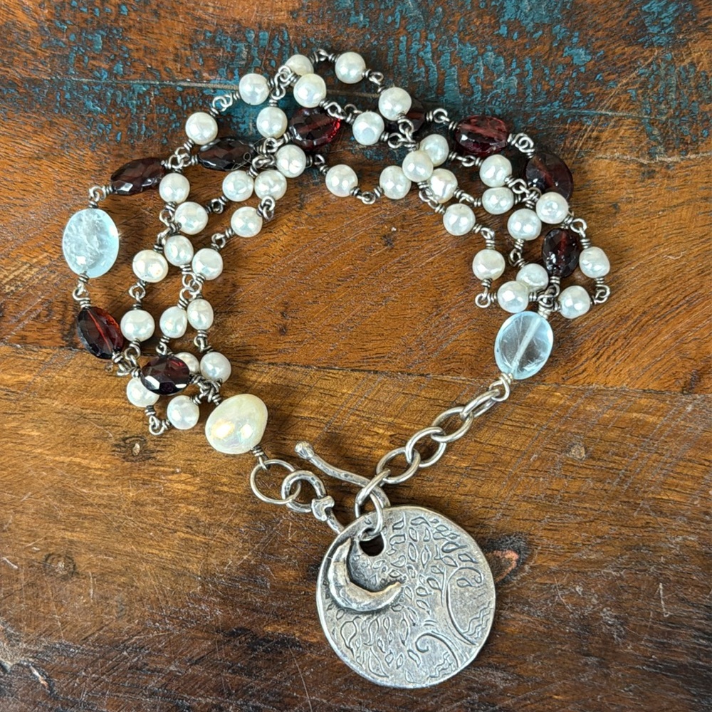 Jes MaHarry “Love Beyond the Moon + Stars Necklace. New in box!